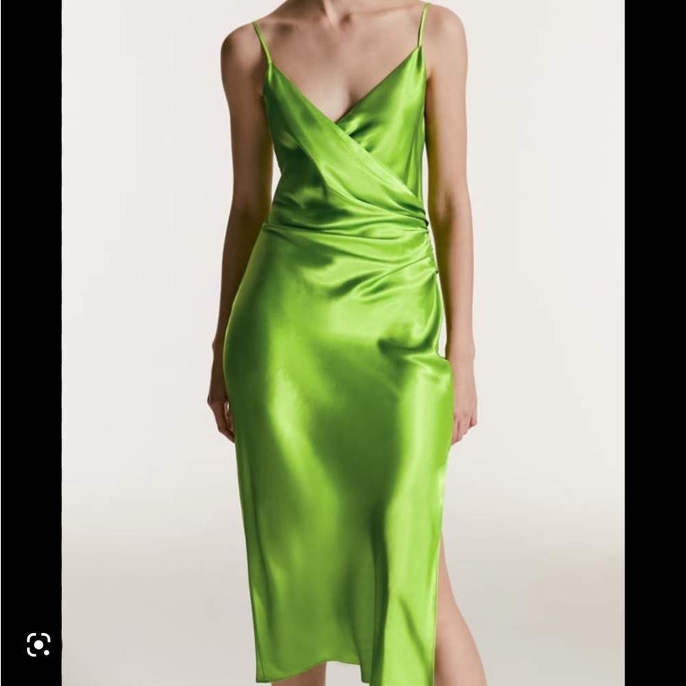 Zara never worn draped lingerie style dress